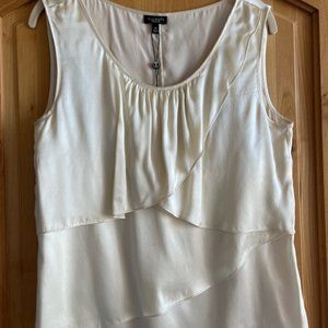 Talbots new ivory shell size 10 with tags